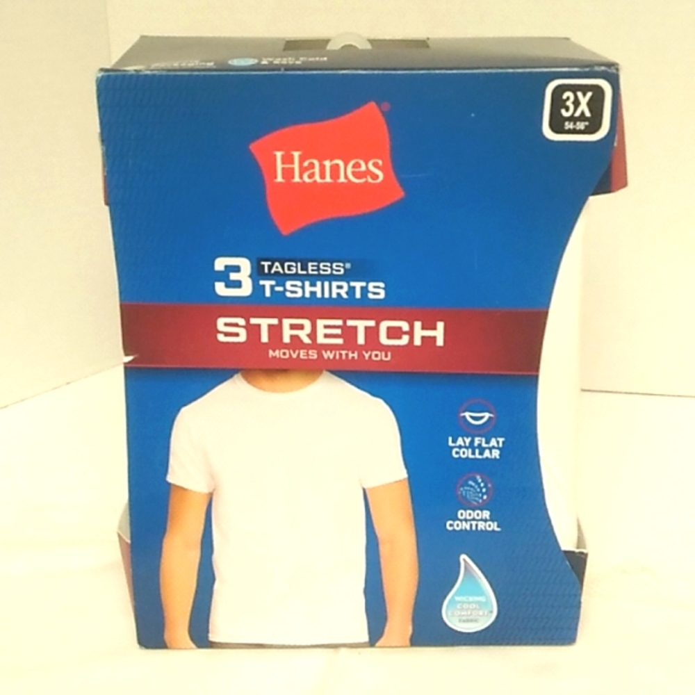 NIB Hanes tagless white tshirts 3 pack